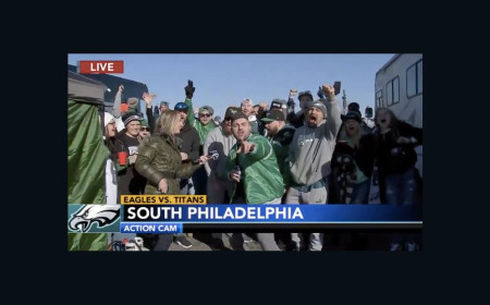 Family throws surprise birthday party at Eagles tailgate for Vietnam vet