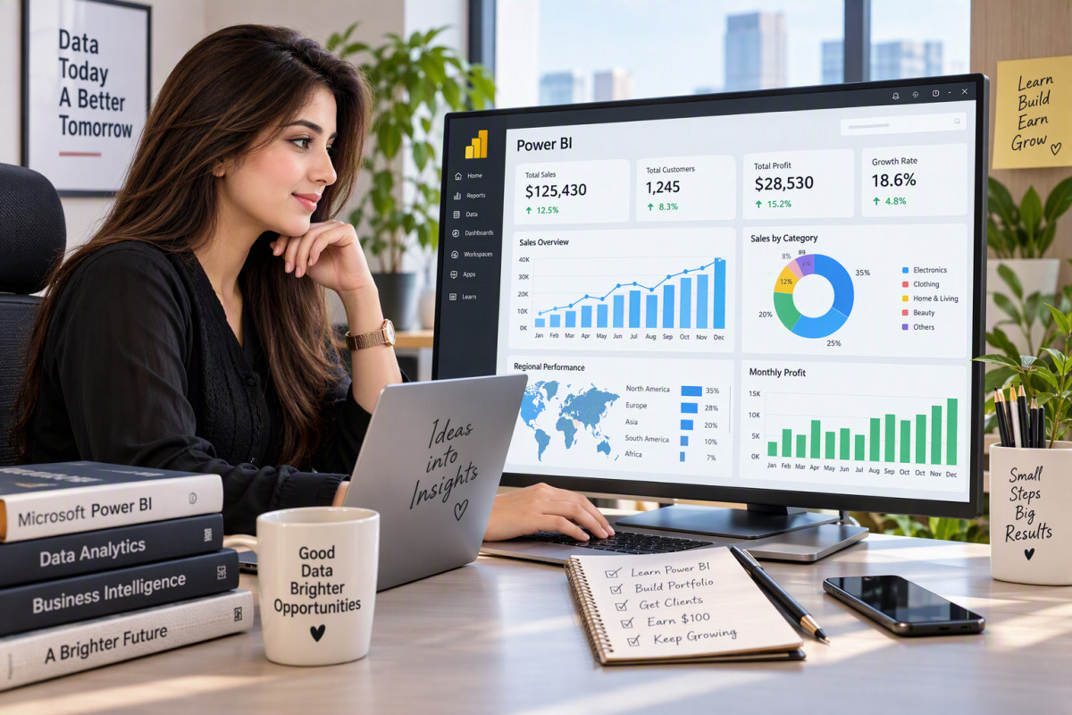 How to Make Your First $100 with Power BI: A Beginner's Guide to Earning Online